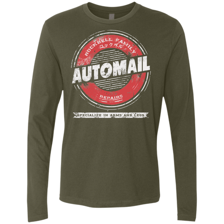 T-Shirts Military Green / Small Automail Men's Premium Long Sleeve
