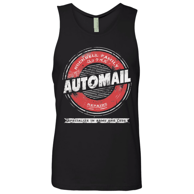 T-Shirts Black / Small Automail Men's Premium Tank Top