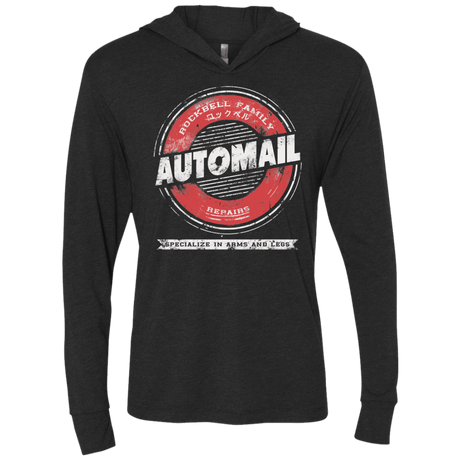 T-Shirts Vintage Black / X-Small Automail Triblend Long Sleeve Hoodie Tee