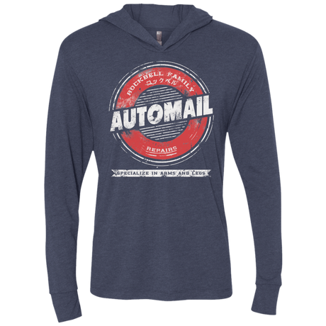 T-Shirts Vintage Navy / X-Small Automail Triblend Long Sleeve Hoodie Tee