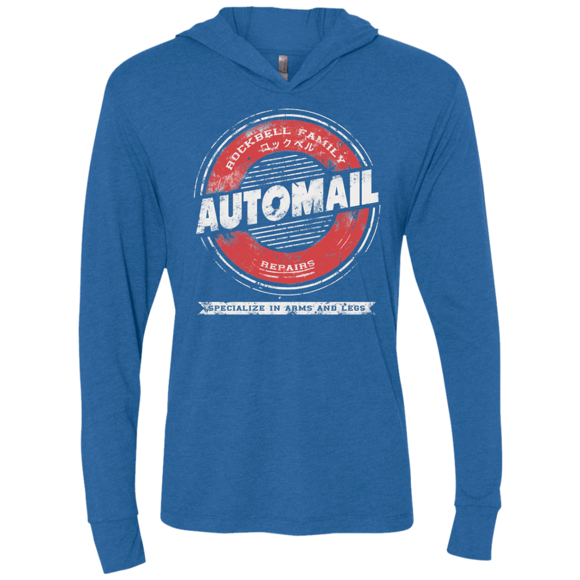 T-Shirts Vintage Royal / X-Small Automail Triblend Long Sleeve Hoodie Tee