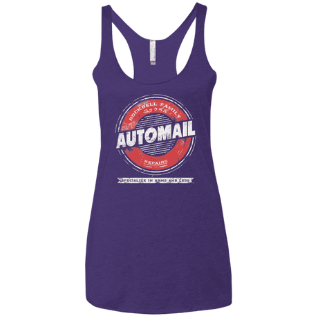 T-Shirts Purple / X-Small Automail Women's Triblend Racerback Tank