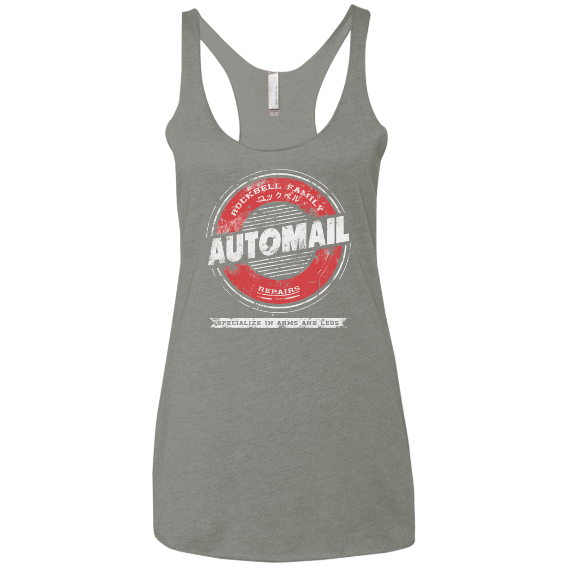 T-Shirts Venetian Grey / X-Small Automail Women's Triblend Racerback Tank