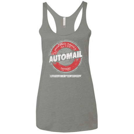 T-Shirts Venetian Grey / X-Small Automail Women's Triblend Racerback Tank