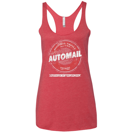 T-Shirts Vintage Red / X-Small Automail Women's Triblend Racerback Tank
