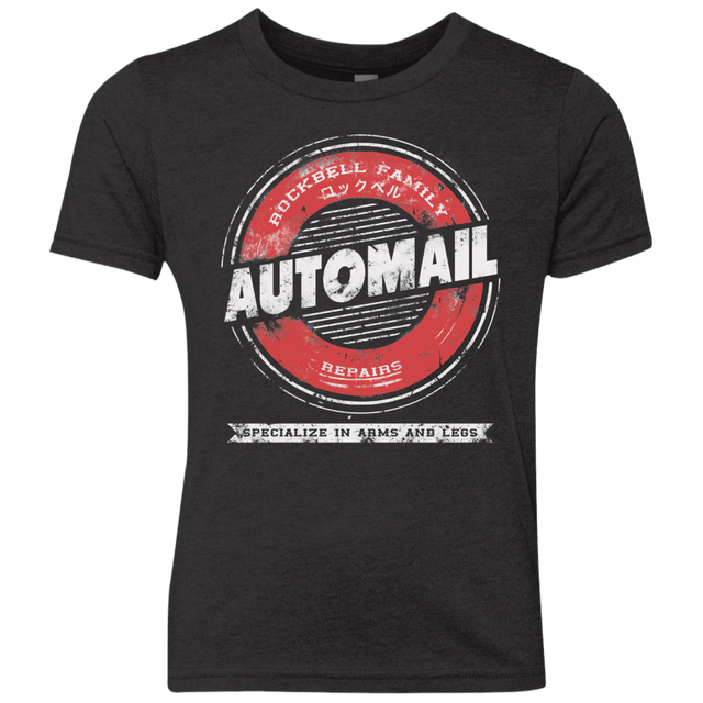 T-Shirts Vintage Black / YXS Automail Youth Triblend T-Shirt