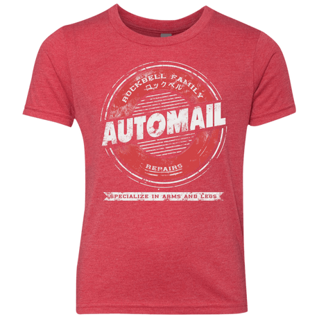 T-Shirts Vintage Red / YXS Automail Youth Triblend T-Shirt