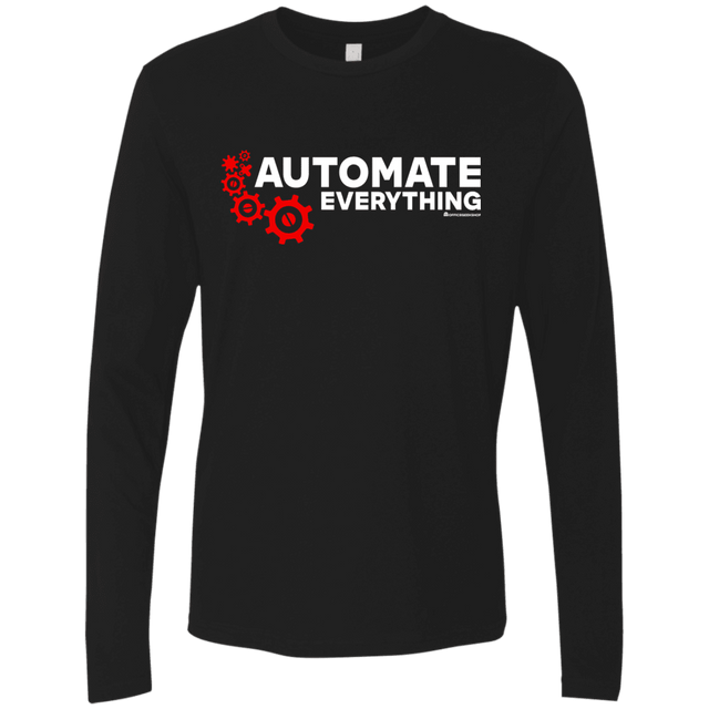 T-Shirts Black / Small Automate Everything Men's Premium Long Sleeve