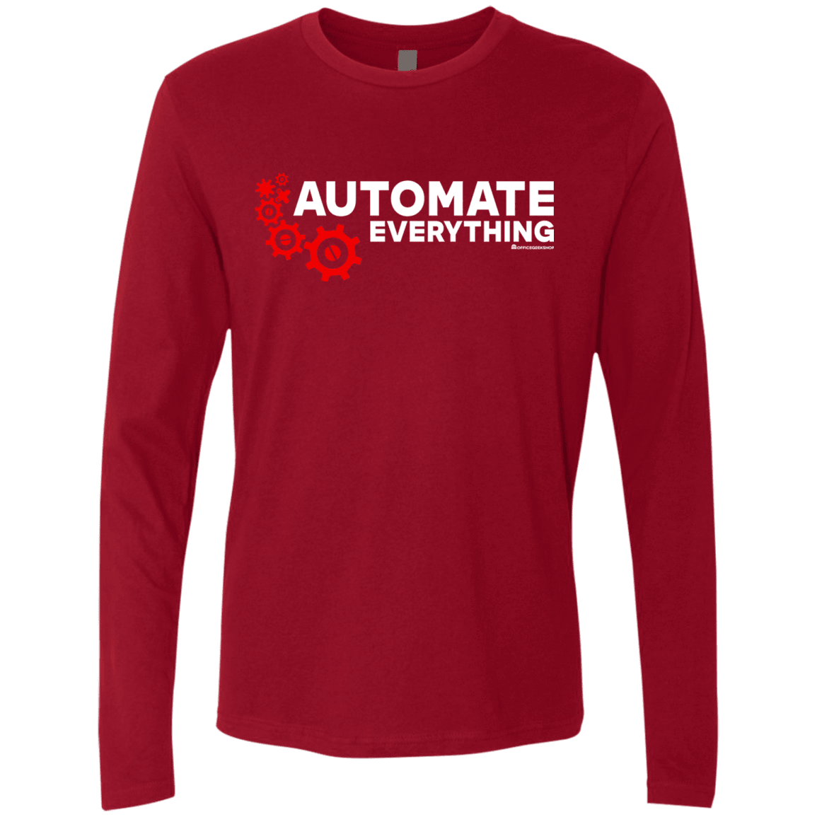T-Shirts Cardinal / Small Automate Everything Men's Premium Long Sleeve