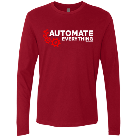 T-Shirts Cardinal / Small Automate Everything Men's Premium Long Sleeve