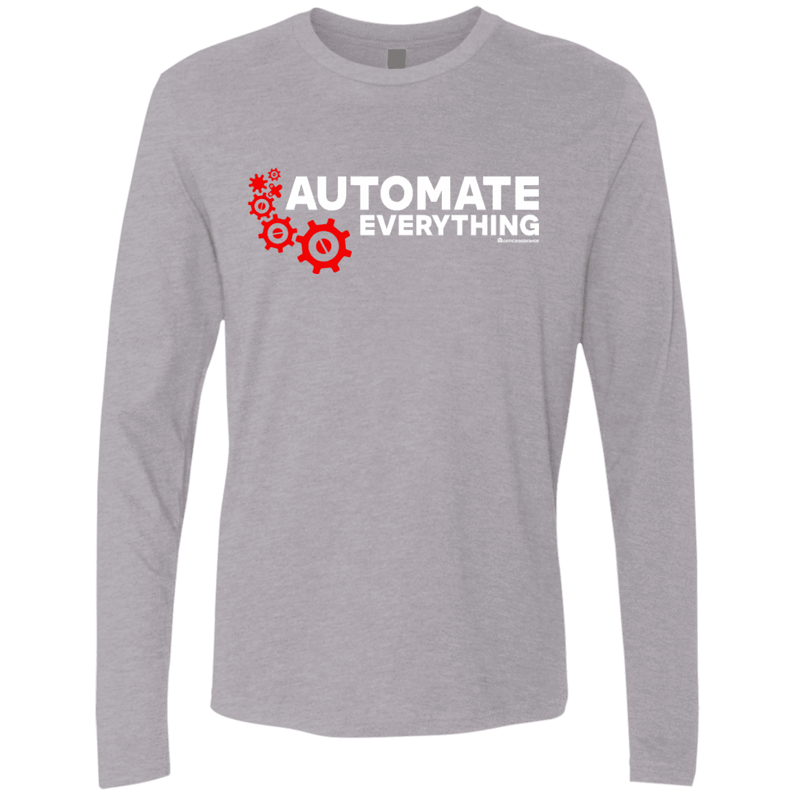 T-Shirts Heather Grey / Small Automate Everything Men's Premium Long Sleeve