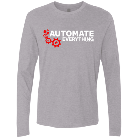 T-Shirts Heather Grey / Small Automate Everything Men's Premium Long Sleeve