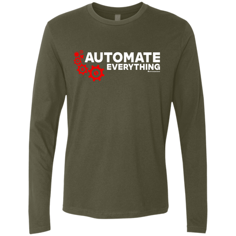 T-Shirts Military Green / Small Automate Everything Men's Premium Long Sleeve