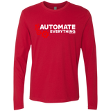 T-Shirts Red / Small Automate Everything Men's Premium Long Sleeve