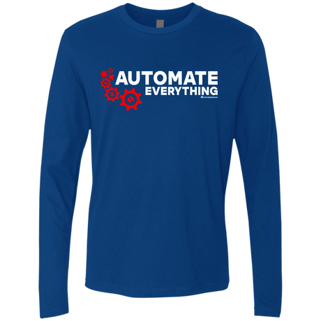T-Shirts Royal / Small Automate Everything Men's Premium Long Sleeve