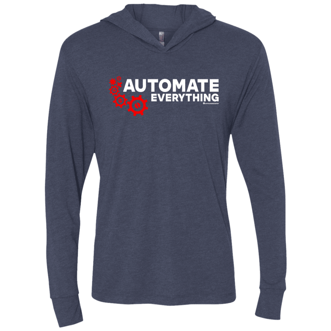 T-Shirts Vintage Navy / X-Small Automate Everything Triblend Long Sleeve Hoodie Tee