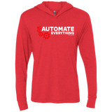 T-Shirts Vintage Red / X-Small Automate Everything Triblend Long Sleeve Hoodie Tee