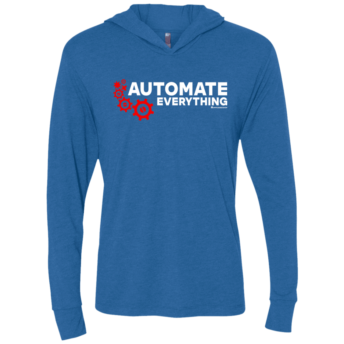 T-Shirts Vintage Royal / X-Small Automate Everything Triblend Long Sleeve Hoodie Tee