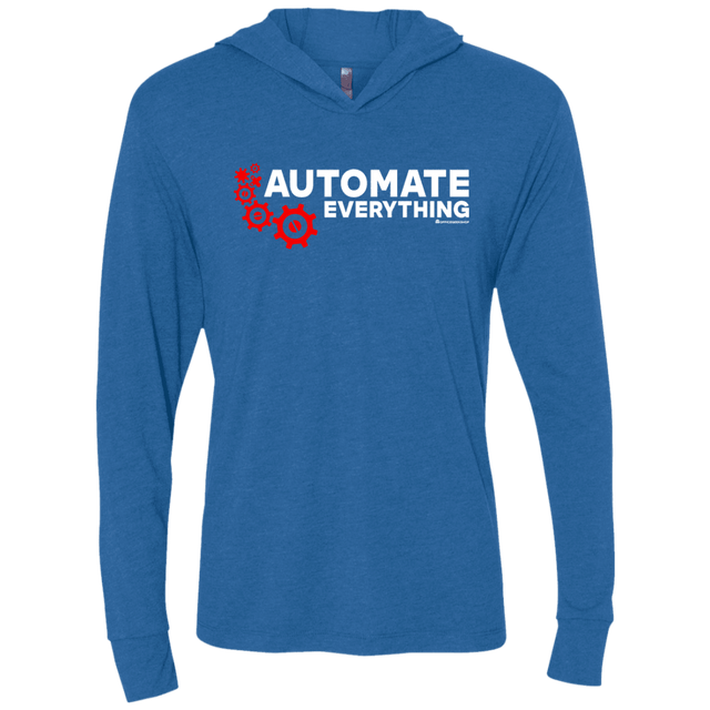 T-Shirts Vintage Royal / X-Small Automate Everything Triblend Long Sleeve Hoodie Tee