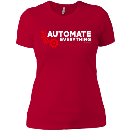 T-Shirts Red / X-Small Automate Everything Women's Premium T-Shirt