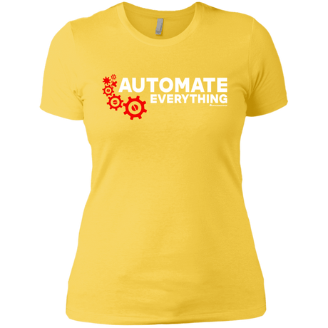 T-Shirts Vibrant Yellow / X-Small Automate Everything Women's Premium T-Shirt