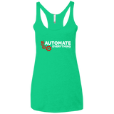T-Shirts Envy / X-Small Automate Everything Women's Triblend Racerback Tank