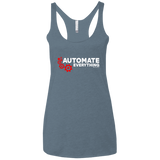 T-Shirts Indigo / X-Small Automate Everything Women's Triblend Racerback Tank