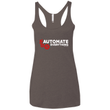 T-Shirts Macchiato / X-Small Automate Everything Women's Triblend Racerback Tank