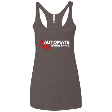 T-Shirts Macchiato / X-Small Automate Everything Women's Triblend Racerback Tank