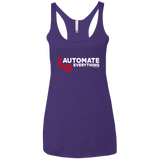 T-Shirts Purple Rush / X-Small Automate Everything Women's Triblend Racerback Tank