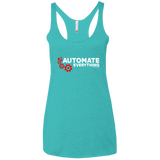 T-Shirts Tahiti Blue / X-Small Automate Everything Women's Triblend Racerback Tank