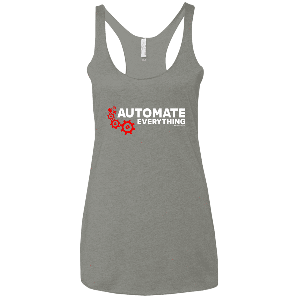 T-Shirts Venetian Grey / X-Small Automate Everything Women's Triblend Racerback Tank