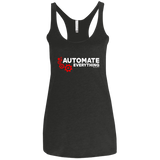 T-Shirts Vintage Black / X-Small Automate Everything Women's Triblend Racerback Tank