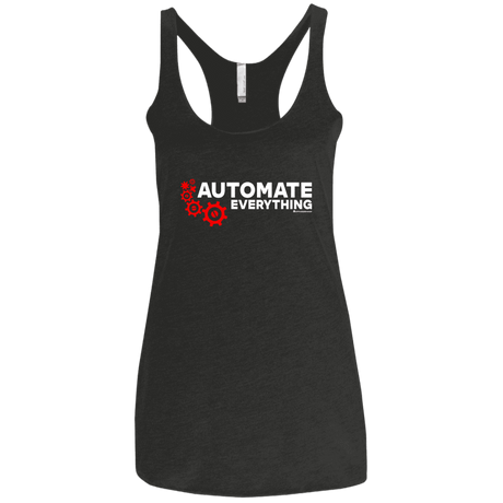 T-Shirts Vintage Black / X-Small Automate Everything Women's Triblend Racerback Tank