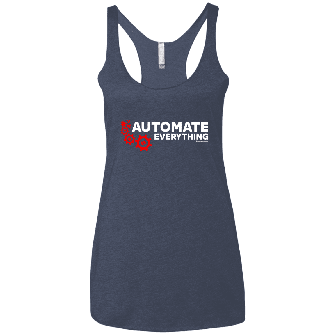 T-Shirts Vintage Navy / X-Small Automate Everything Women's Triblend Racerback Tank