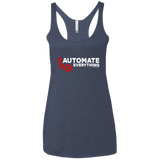 T-Shirts Vintage Navy / X-Small Automate Everything Women's Triblend Racerback Tank