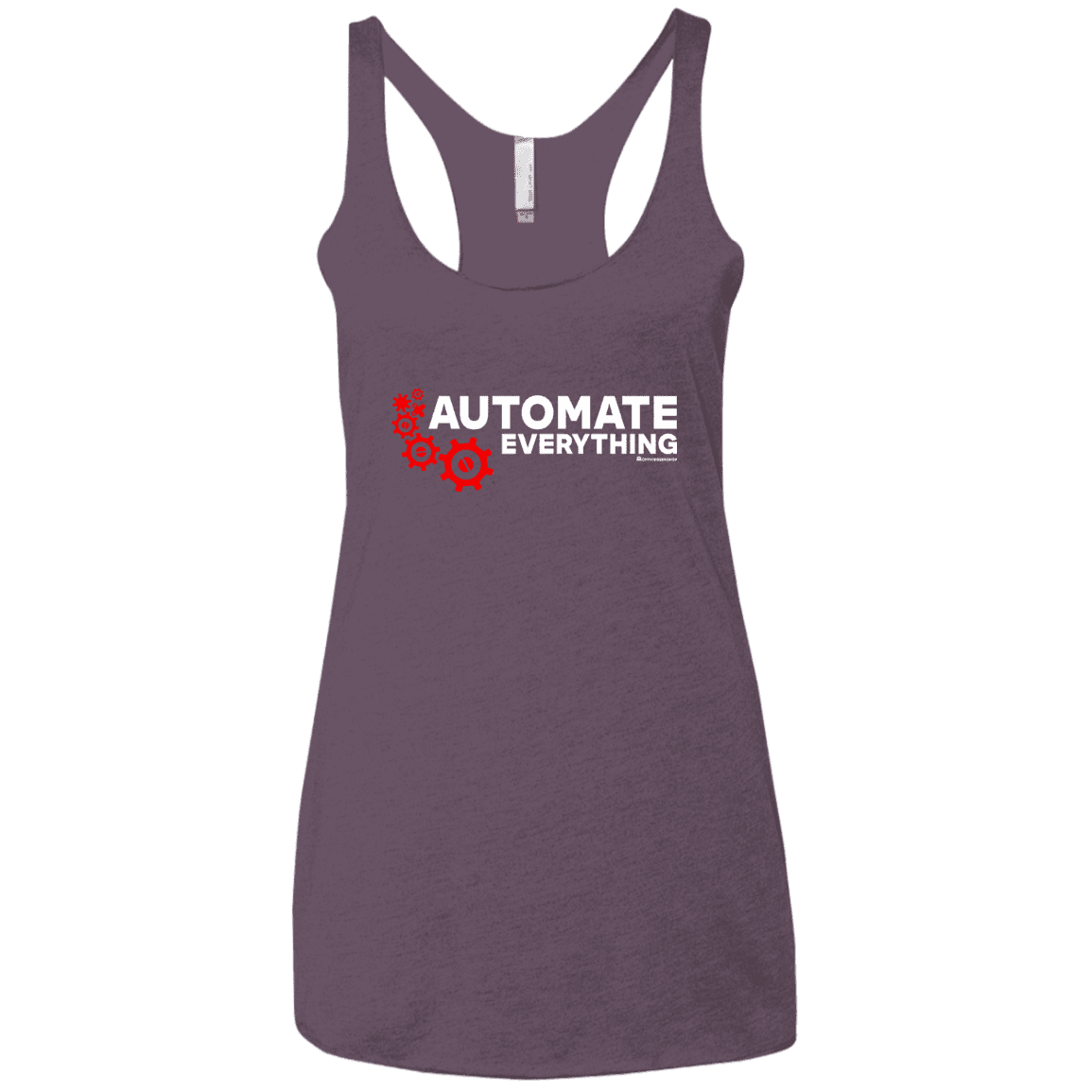 T-Shirts Vintage Purple / X-Small Automate Everything Women's Triblend Racerback Tank