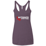 T-Shirts Vintage Purple / X-Small Automate Everything Women's Triblend Racerback Tank
