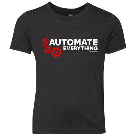 T-Shirts Vintage Black / YXS Automate Everything Youth Triblend T-Shirt