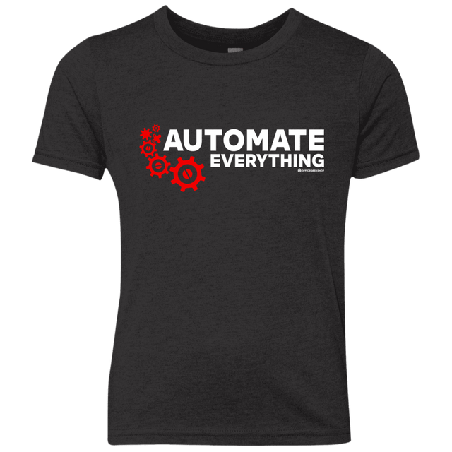 T-Shirts Vintage Black / YXS Automate Everything Youth Triblend T-Shirt