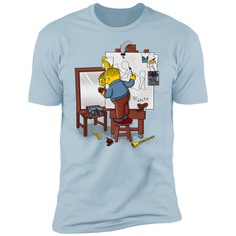 T-Shirts Light Blue / S Autoretrato de Ralpha Men's Premium T-Shirt