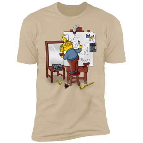 T-Shirts Sand / S Autoretrato de Ralpha Men's Premium T-Shirt
