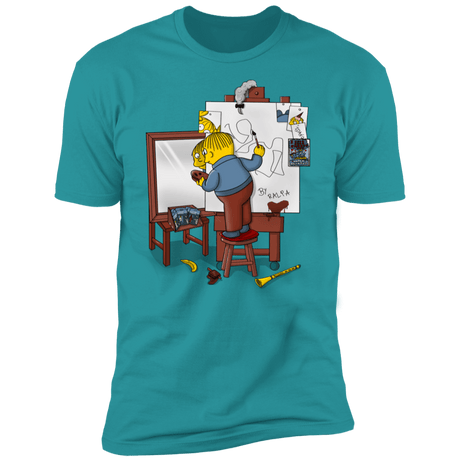 T-Shirts Tahiti Blue / S Autoretrato de Ralpha Men's Premium T-Shirt