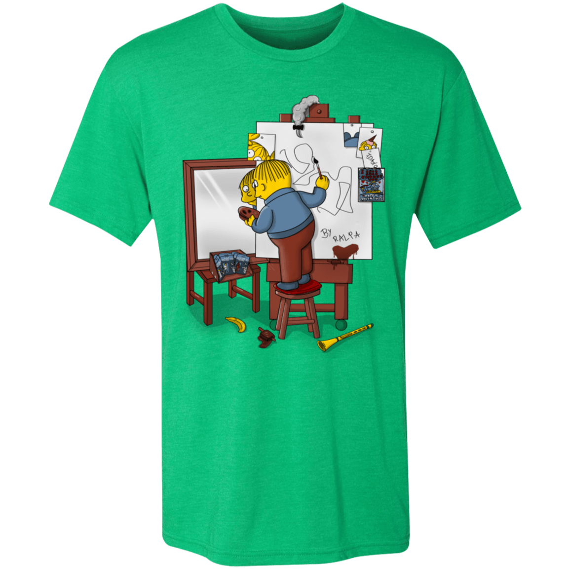 T-Shirts Envy / S Autoretrato de Ralpha Men's Triblend T-Shirt