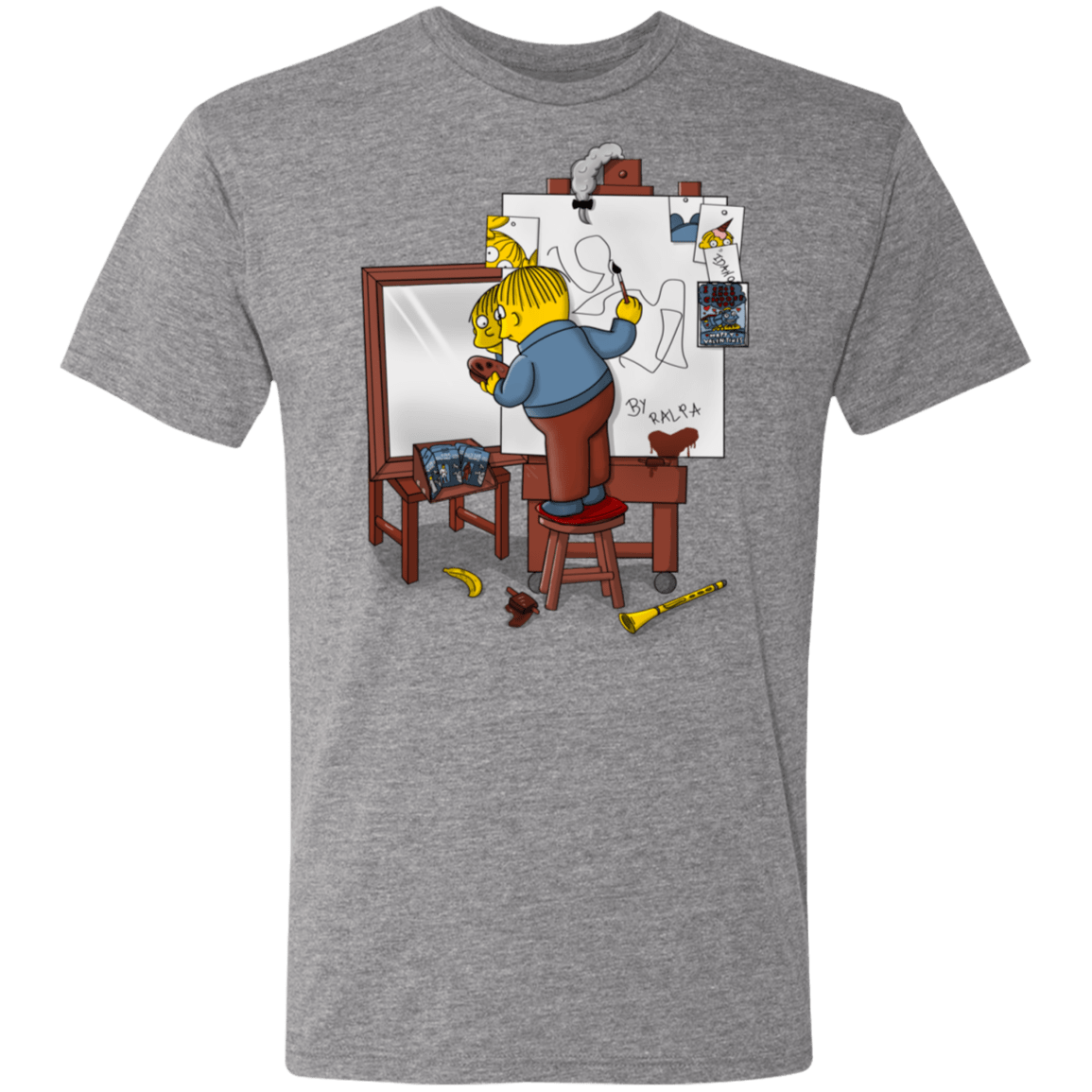 T-Shirts Premium Heather / S Autoretrato de Ralpha Men's Triblend T-Shirt