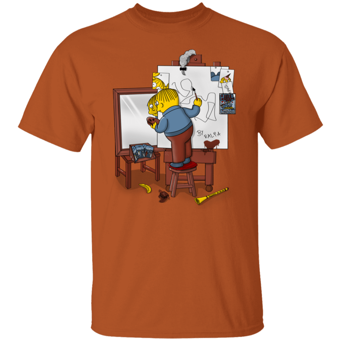 T-Shirts Texas Orange / S Autoretrato de Ralpha T-Shirt