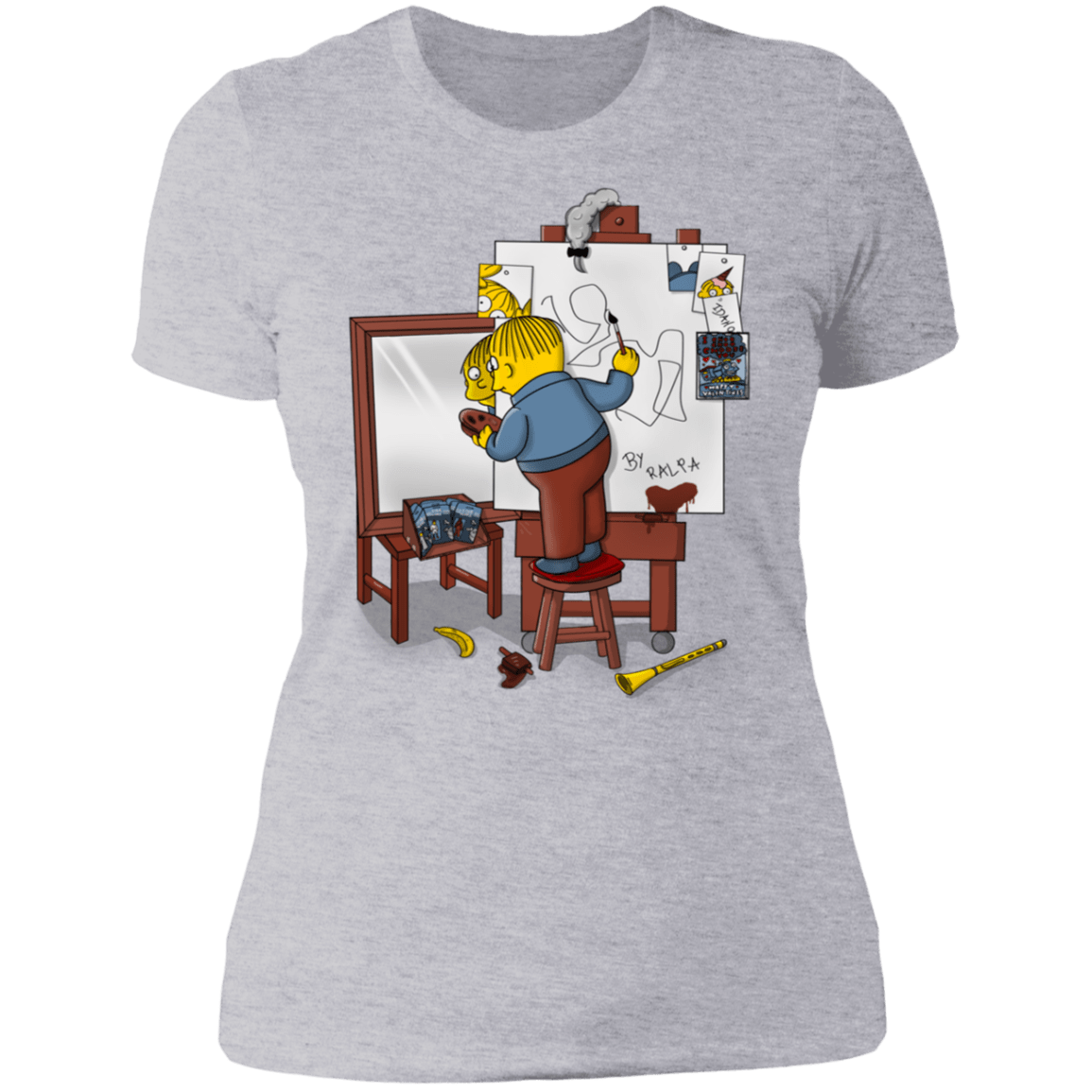 T-Shirts Heather Grey / S Autoretrato de Ralpha Women's Premium T-Shirt
