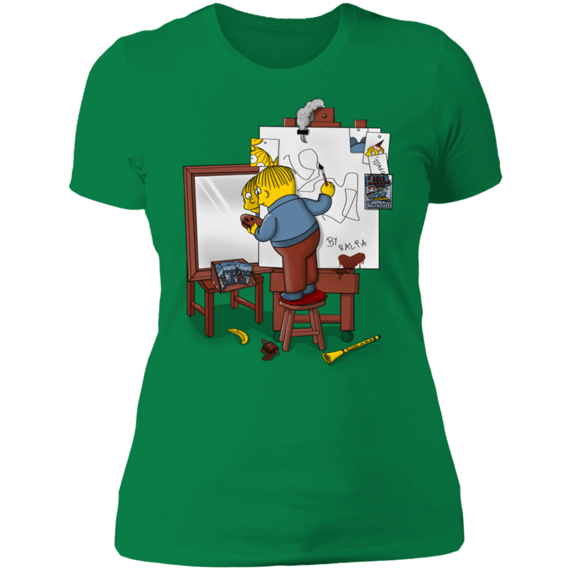 T-Shirts Kelly Green / S Autoretrato de Ralpha Women's Premium T-Shirt