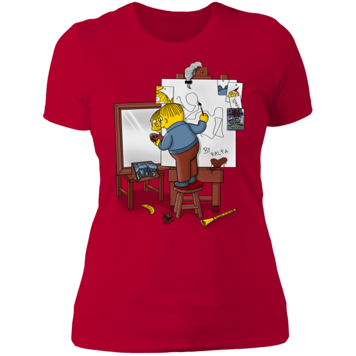 T-Shirts Red / S Autoretrato de Ralpha Women's Premium T-Shirt