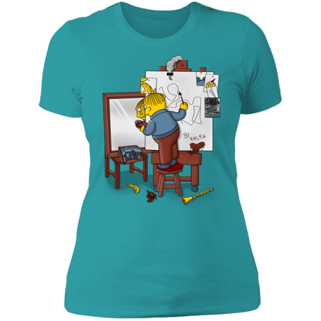 T-Shirts Tahiti Blue / S Autoretrato de Ralpha Women's Premium T-Shirt